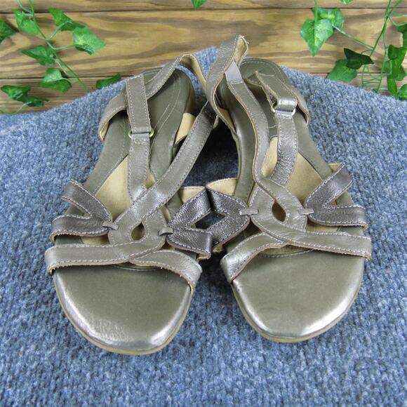 Naturalizer Women's Cooper Strappy Taupe Leather Sz 8 Medium Gently Used 2025 - Picture 2 of 6
